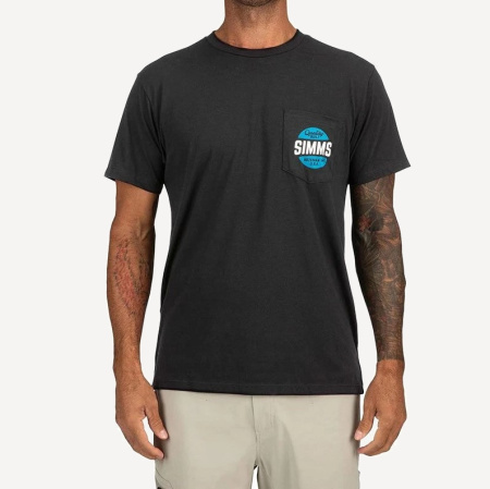 Футболка Simms Quality Built Pocket T-Shirt (Мужской; M; Black)